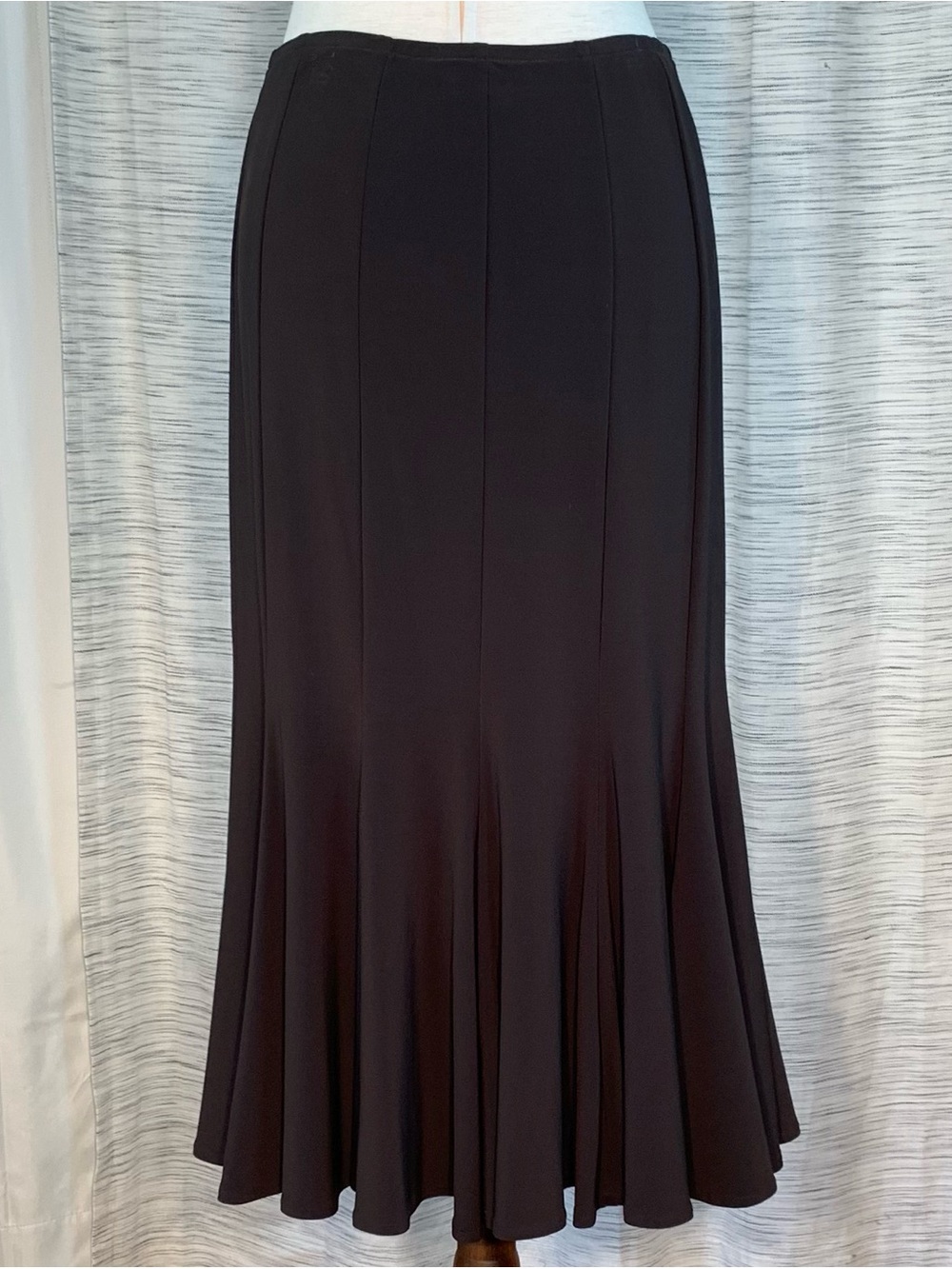 Joseph Ribkoff Dark Brown Maxi Skirt with Flared Hem - Picture 8 of 16